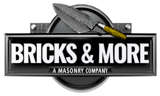 Bricks and More - Quality Masonry and Hardscape Services Bricks & More logo, representing expert masonry, tuckpointing, brick repair, and custom hardscaping solutions in Oconomowoc and surrounding areas.